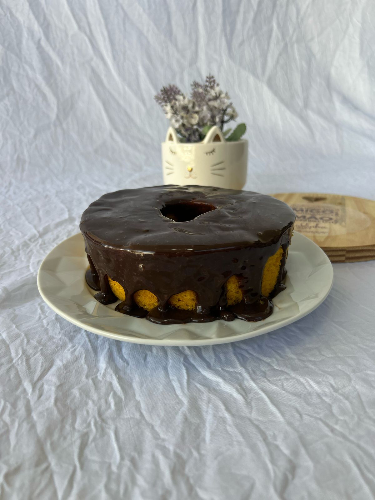Bolo de Cenoura com Chocolate Grande